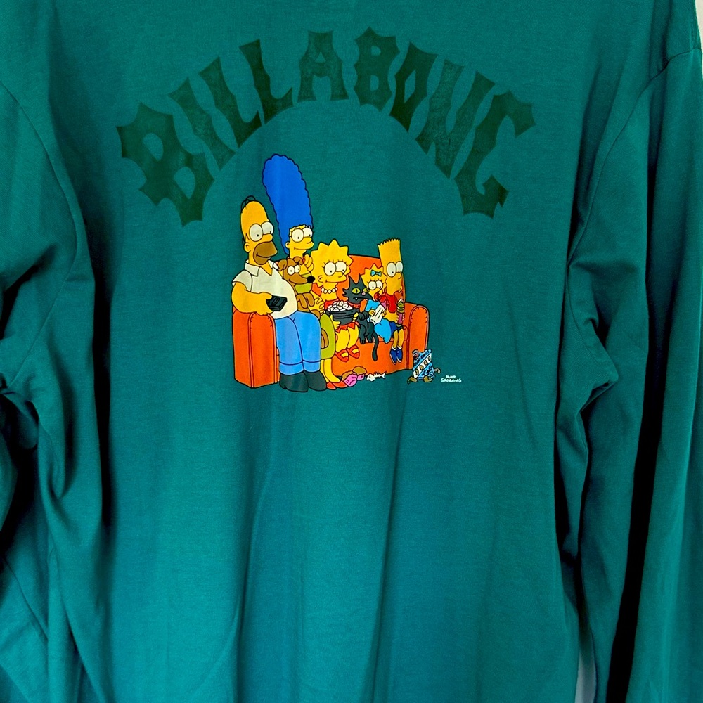 Billabong x The Simpsons long sleeve shirt, unisex size L.